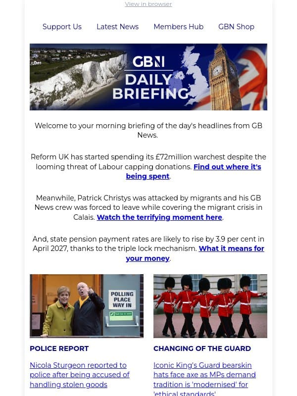 Reform begins spending £72m warchest email from GB News