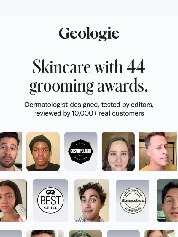 44 grooming awards. We counted. email from Geologie