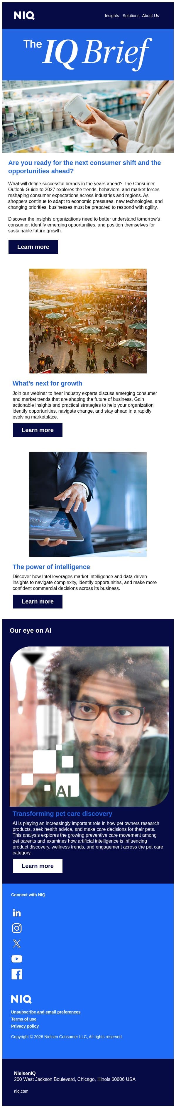 Strategic insights for a changing consumer landscape email from GfK screenshot