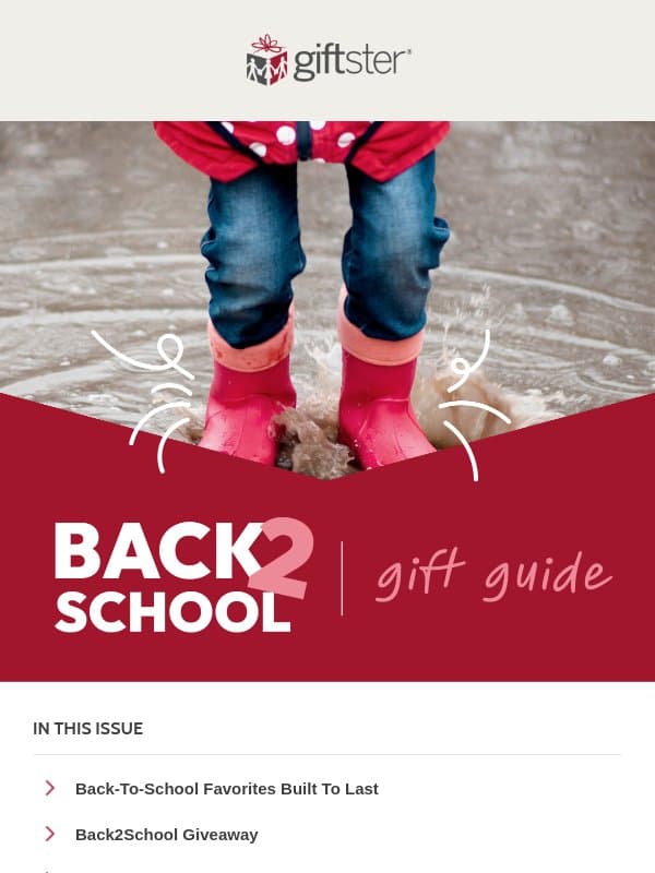 School gear that outlasts the year + a shot at winning it… email from Giftster
