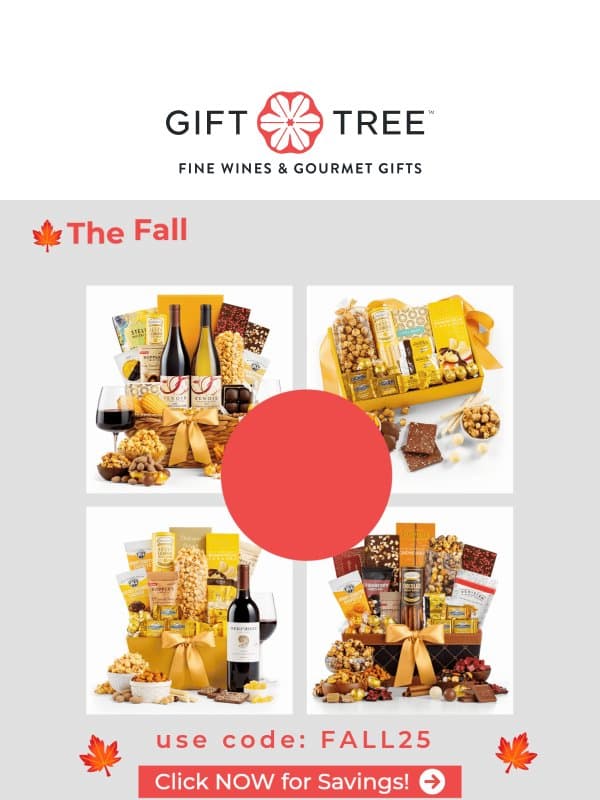 🍁 Your Weekend Treat: 25% Off Your Order email from GiftTree
