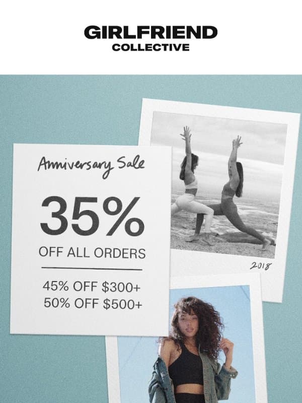 Your favorites are included email from Girlfriend Collective