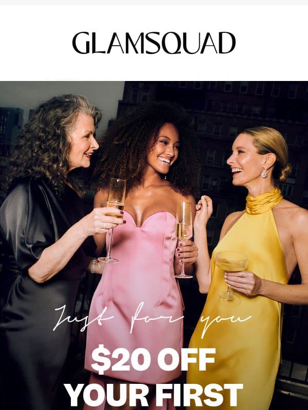 Welcome to Glamsquad ✨ email from GlamSquad
