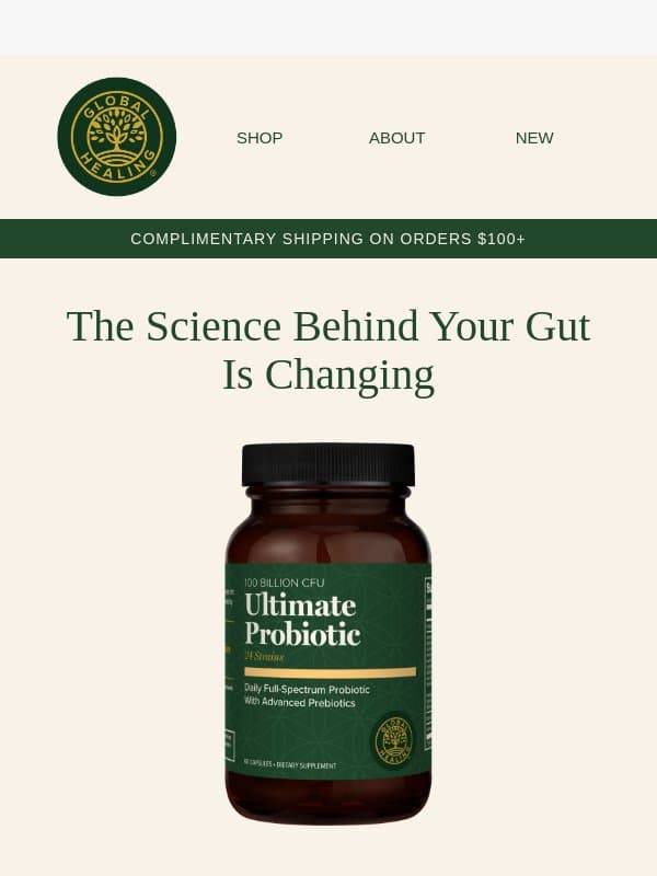 Your Gut Matters More Than Ever email from Global Healing Center