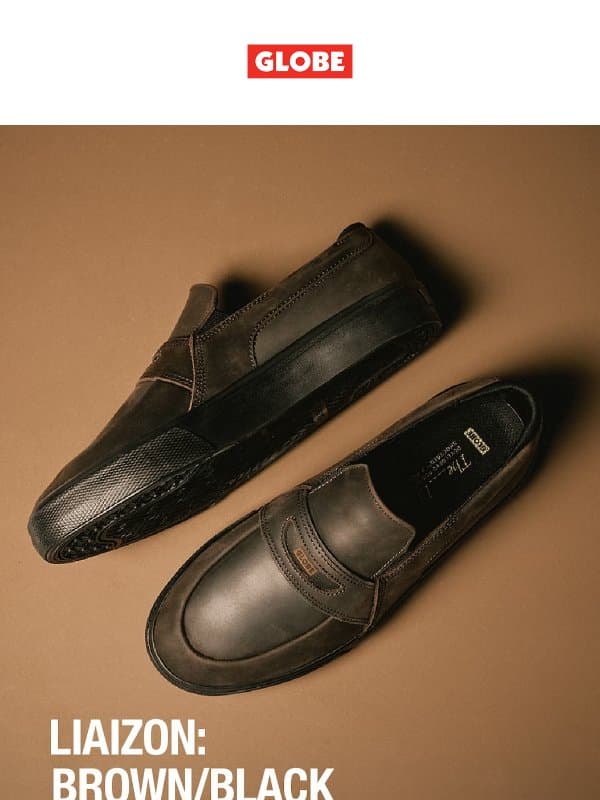 The Liaizon Now in Brown & Black email from Globe Brand