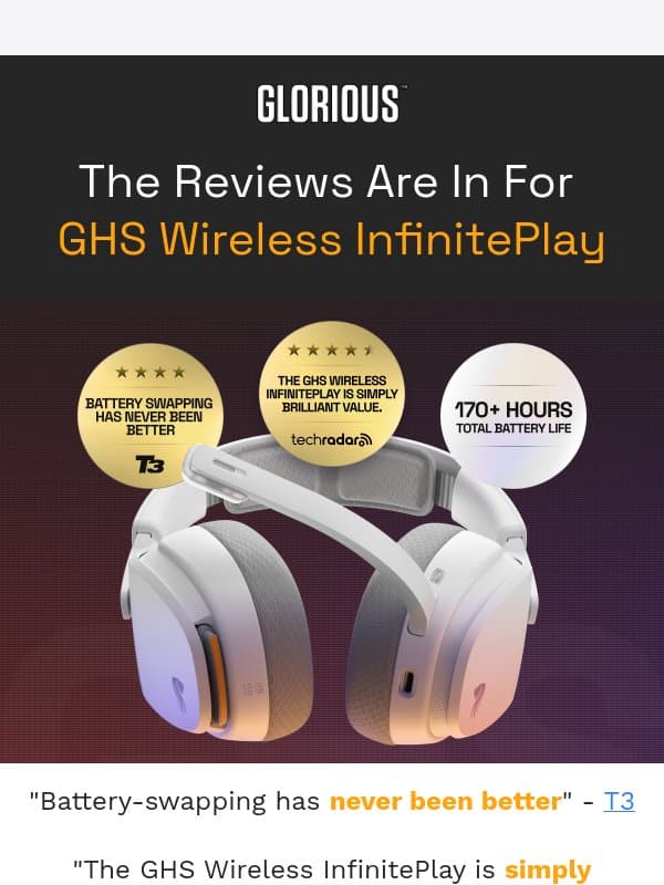 The Reviews Are In ⭐ email from Glorious PC Gaming Race