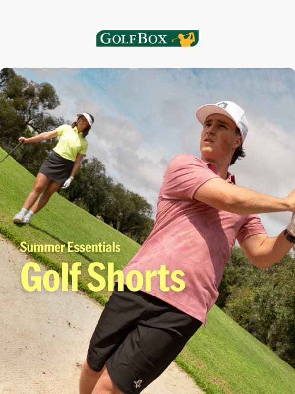 Essential Shorts For Summer ☀️ email from GolfBox