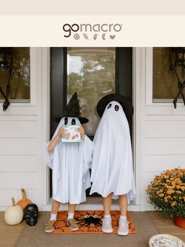 No Tricks, Just Clean Treats! 🎃 email from GoMacro