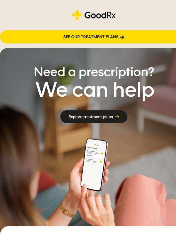 GoodRx can help you treat weight loss, ED, and more email from GoodRx Care