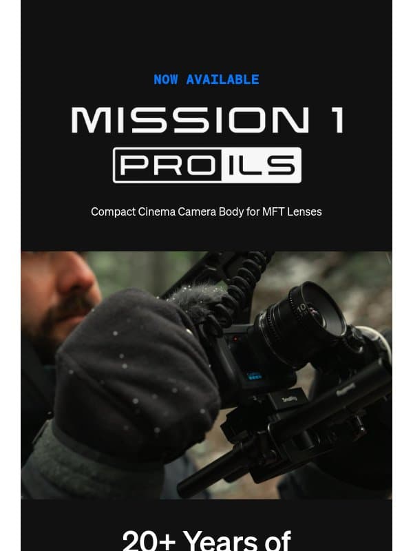 Mission 1 Pro ILS is Now Available email from GoPro
