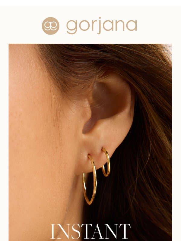 Put your hoops on email from Gorjana