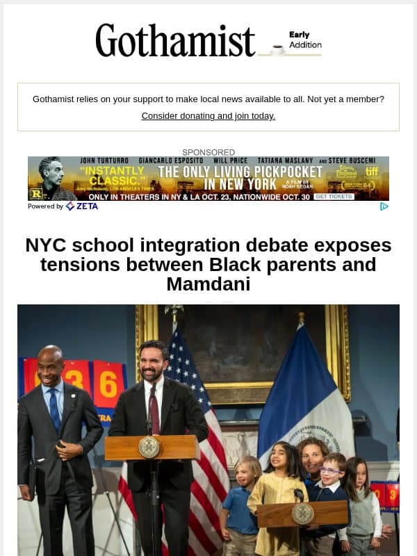 Tensions rise between Black parents and Mamdani in school integration debate email from Gothamist