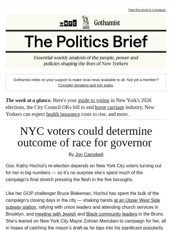 The NYC numbers that could swing the Governor's race email from Gothamist