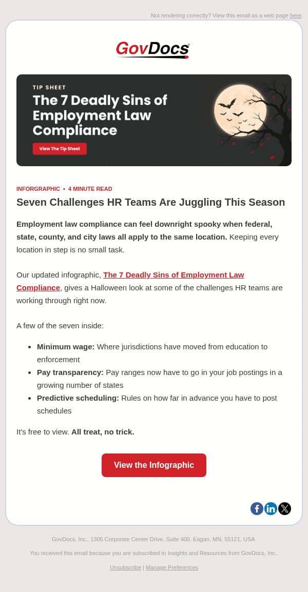 Are you committing any of these HR “sins”? email from GovDocs screenshot