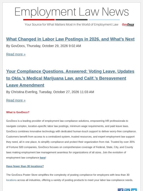 What Changed in Labor Law Postings in 2026, and What’s Next email from GovDocs