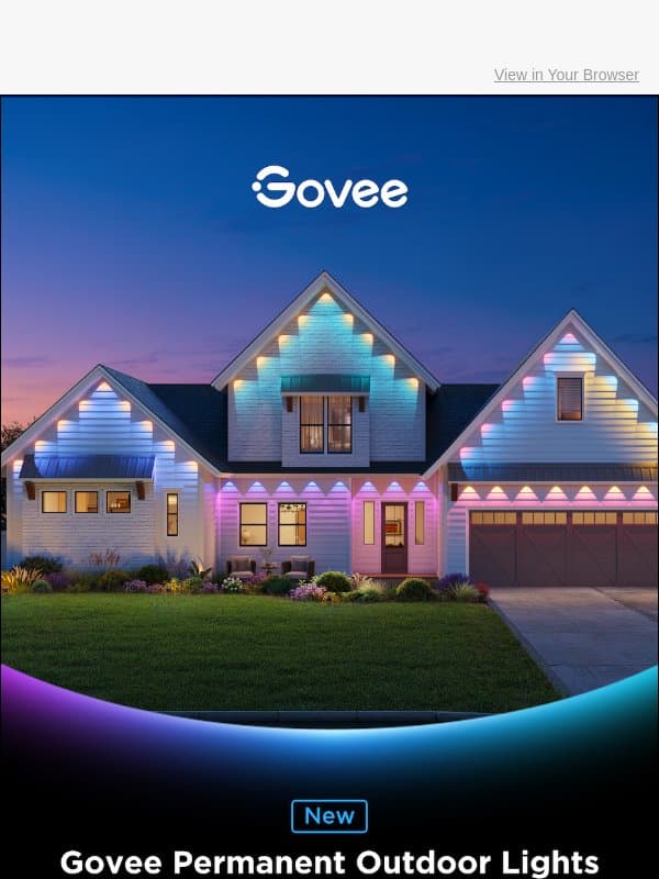 🌟 Discover Our Industry-First Dual-Layer Color Effect Permanent Outdoor Lights 2 Pro. email from Govee