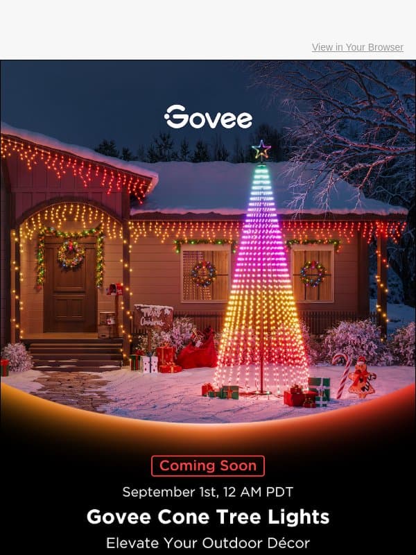 ๐Bestseller Just Got Bigger: Govee Cone Tree Lights Are Back email from Govee