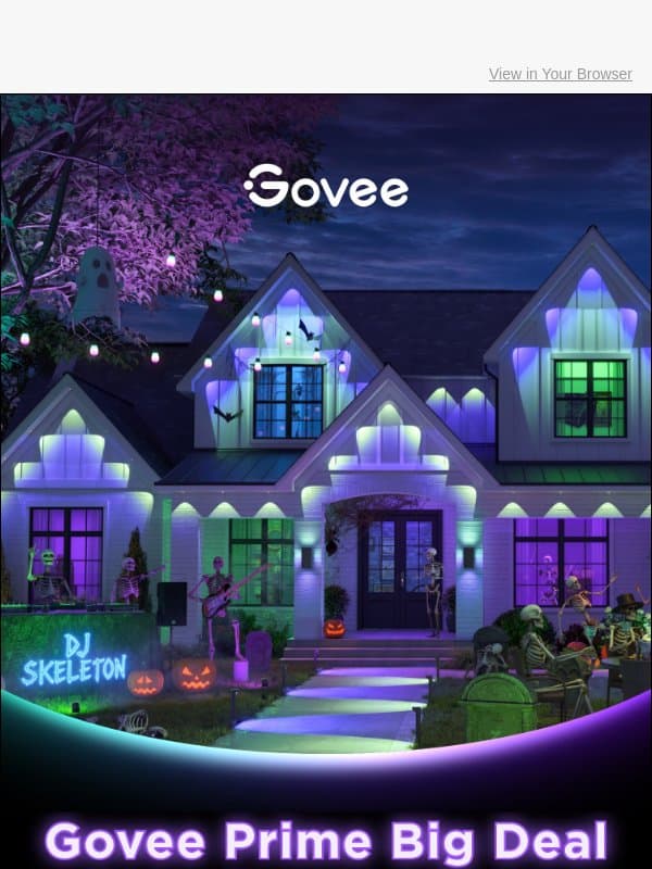 Govee Prime Big Pre-Deal Days: Spooky Savings Are Near 👻 email from Govee