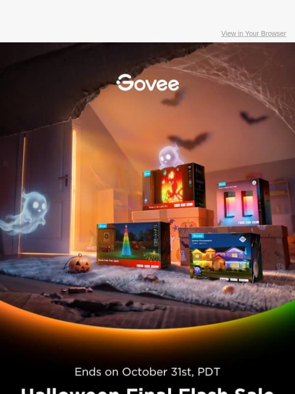 π Halloween Flash Sale Starts NOW! email from Govee