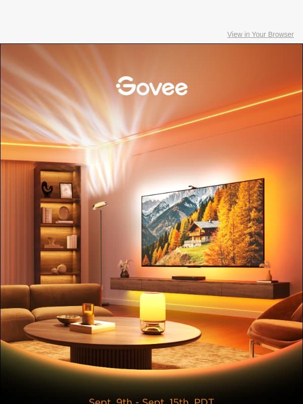 🍁 Up to 45% OFF: Craft Your Cozy Fall Space! email from Govee