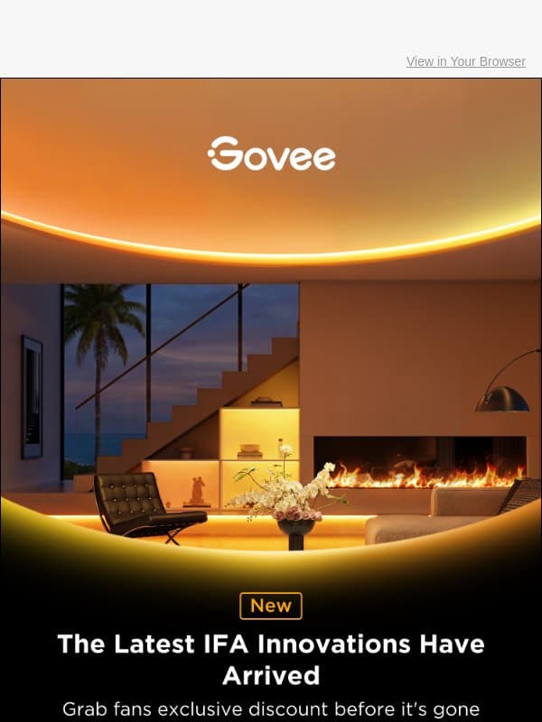 Next-Gen Govee Strip & Ceiling Light Innovations Unveiled email from Govee