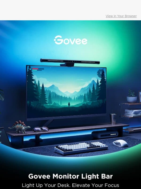 Meet the Light Bar Made for Work & Play email from Govee