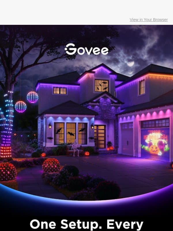 Your Holiday Lighting Starts Here email from Govee