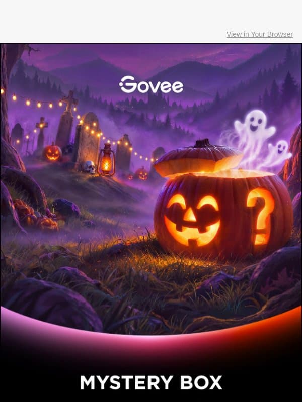 🎃 Halloween Mystery Boxes Are Here email from Govee