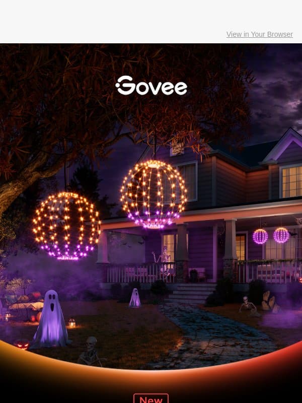 🌟 Shape Your Outdoor Magic: Govee Ball Lights Are Here email from Govee