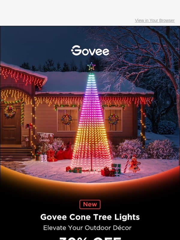 ๐ Govee Cone Tree Lights Just Got a Bigger Upgrade email from Govee