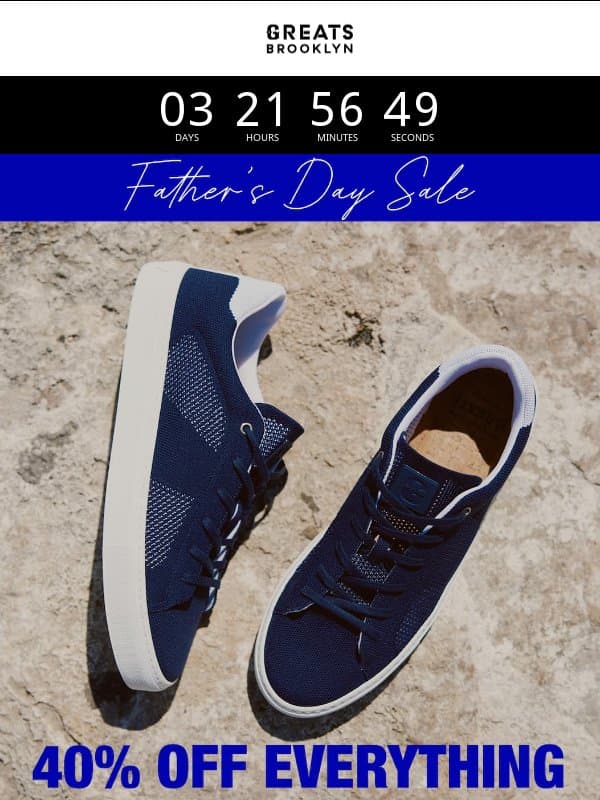 Father’s Day Sale email from Greats