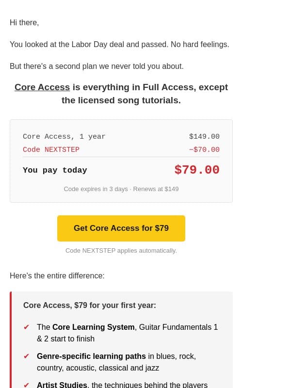 The plan we didn't tell you about email from GuitarTricks
