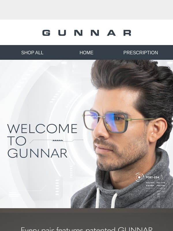 Welcome to GUNNAR Nation 🎮 email from Gunnar Optiks