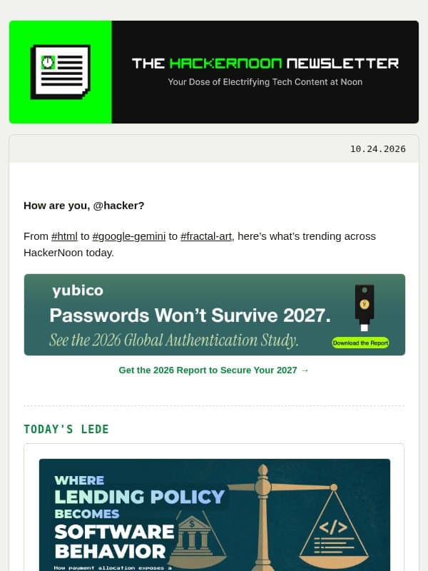 A Borrower Pays €100. Where Does the Money Go? email from Hackernoon