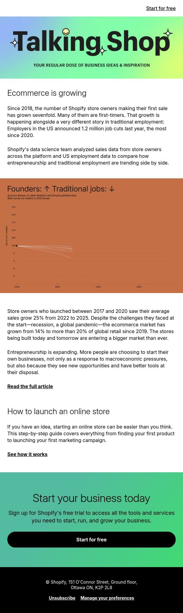 🔮 The most future-proof job email from Handshake screenshot