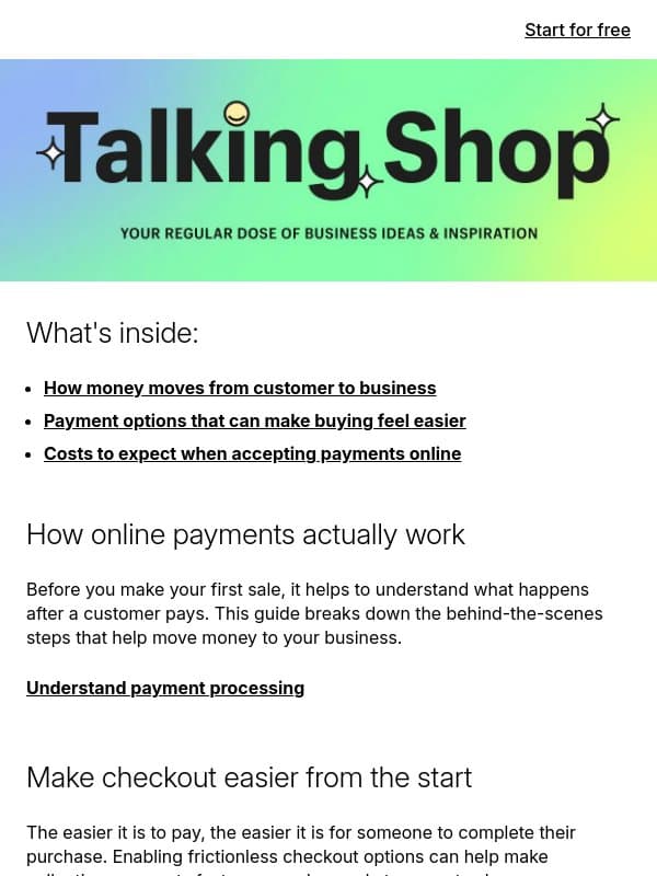 💰 How do you actually get paid online? email from Handshake