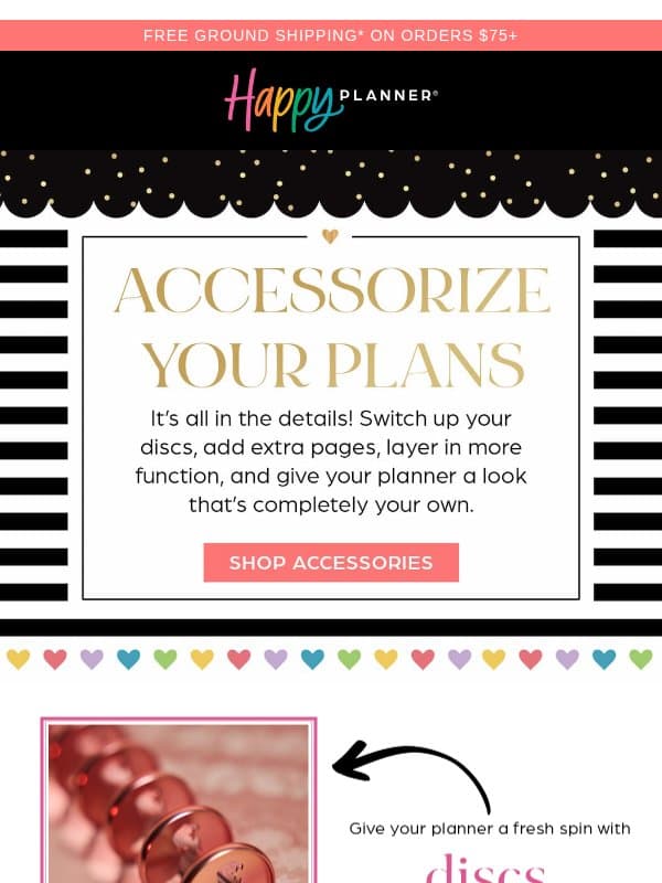 The Fun Is in the Details ✨ email from Happy Planner