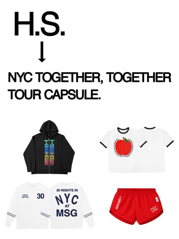 NYC Together, Together Tour Capsule email from Harry Styles