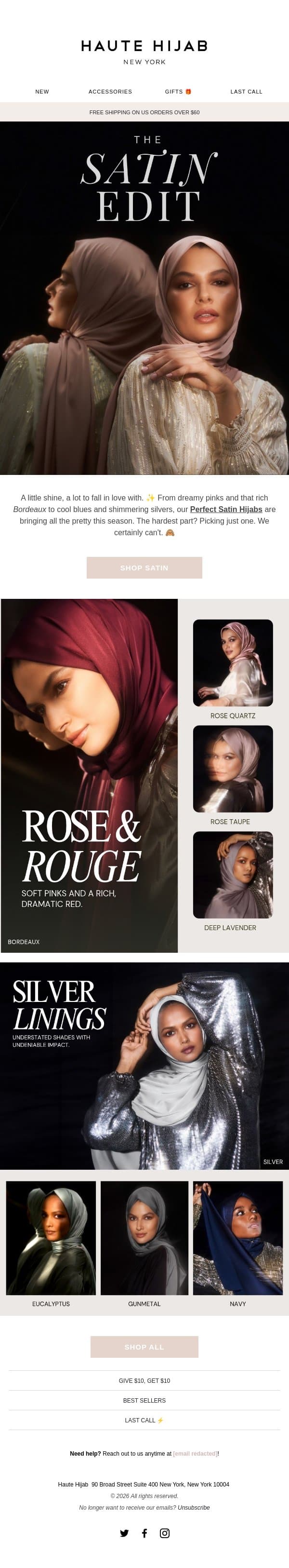 Currently crushing on these 😍 email from Haute Hijab screenshot