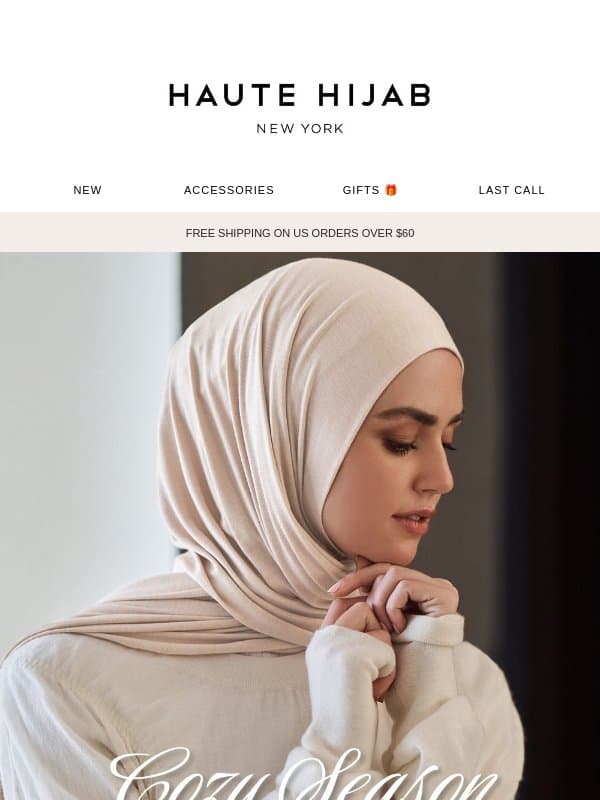 It's officially cozy season 🍂🥧 email from Haute Hijab