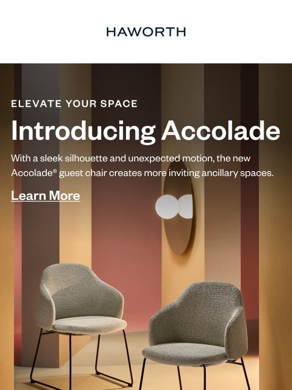 Introducing the Accolade Guest Chair email from Haworth