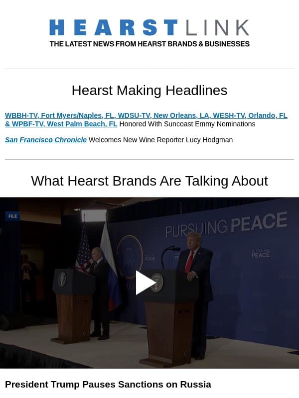 Russia Sanctions l Mail-In Ballots email from Hearst Communications