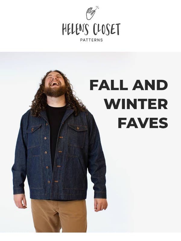 Save 25% on our best fall and winter patterns during our annual storewide sale! 🍁 email from Helen’s Closet