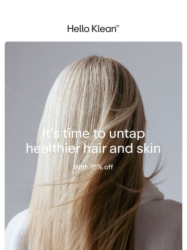 Welcome to Hello Klean email from Hello Klean