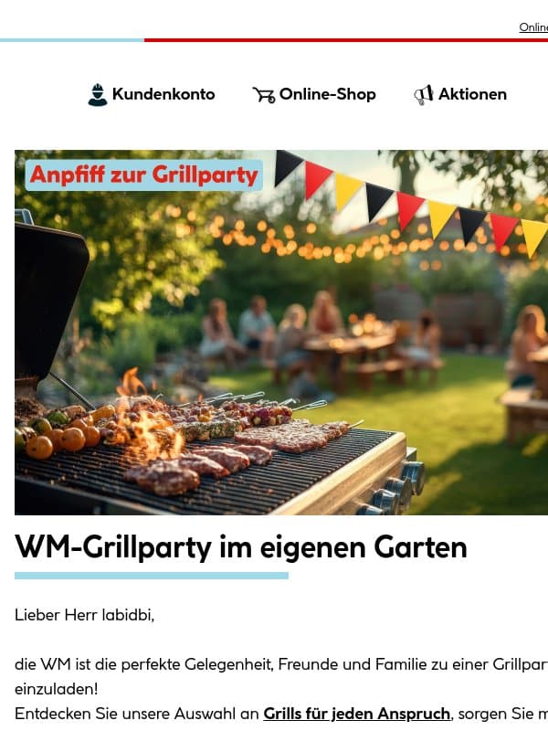 ⚽ Bereit für die WM? Alles für Ihre Grillparty email from Hellweg