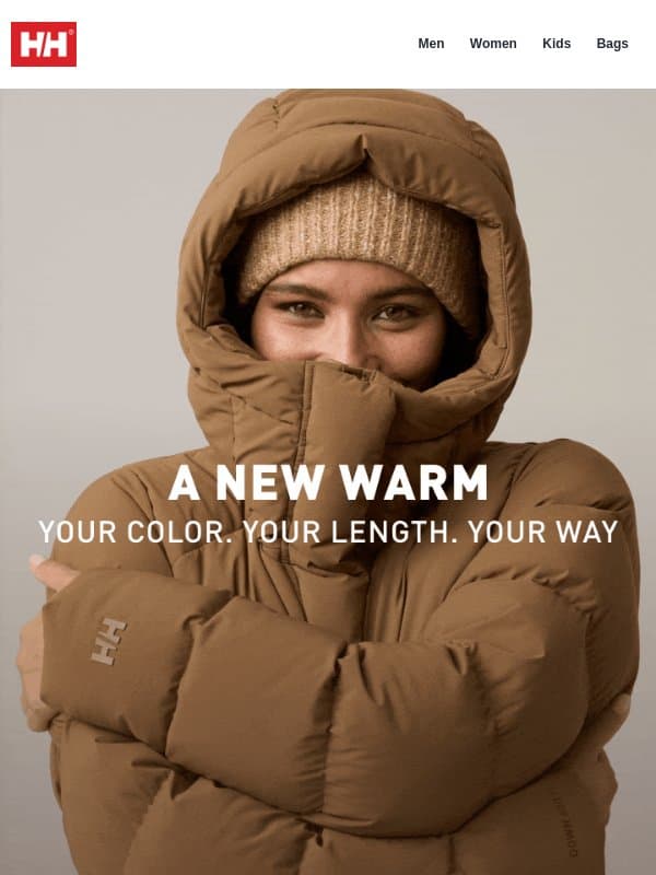 Your new favorite puff is here email from Helly Hansen