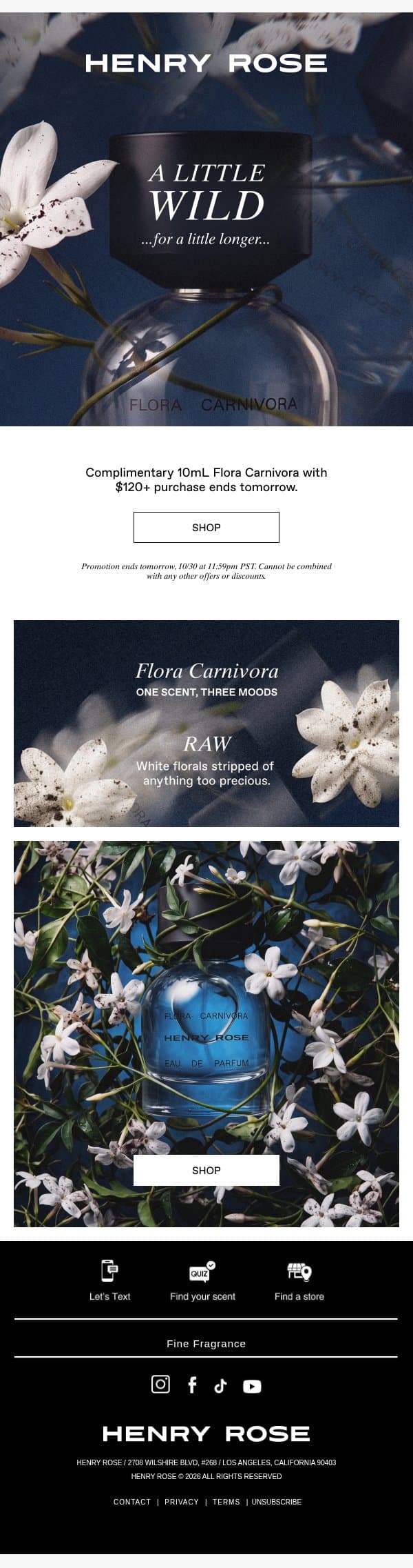 This mini gift…🎁 email from Henry Rose screenshot