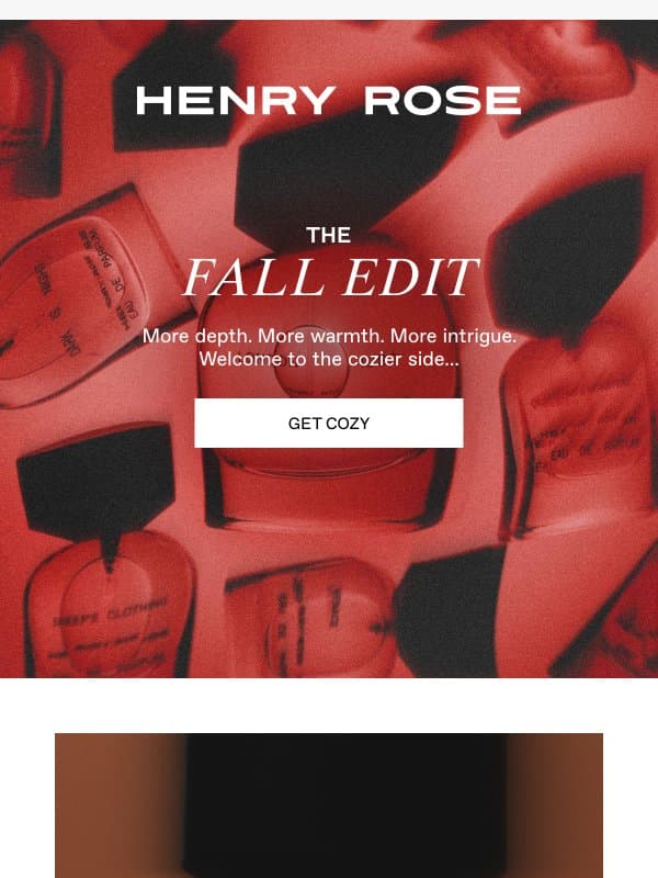 Fall scents…🍂 email from Henry Rose