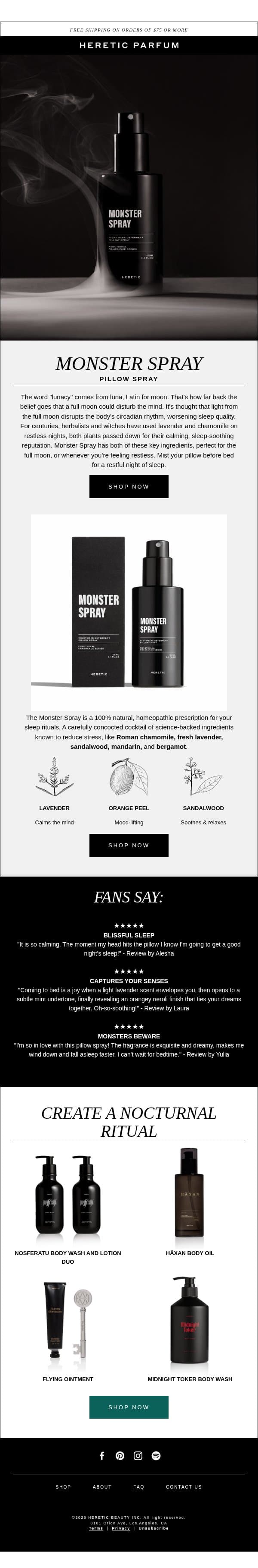 LUNACY email from Heretic screenshot