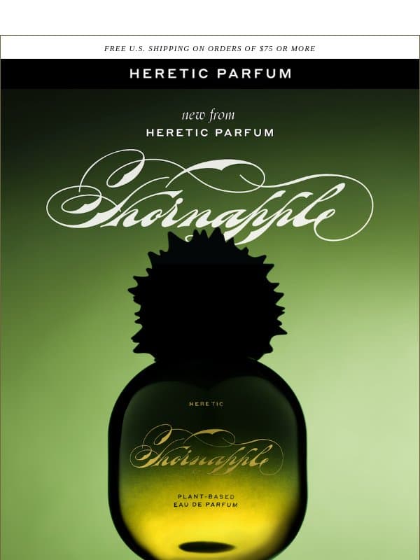 THORNAPPLE Back In Stock email from Heretic